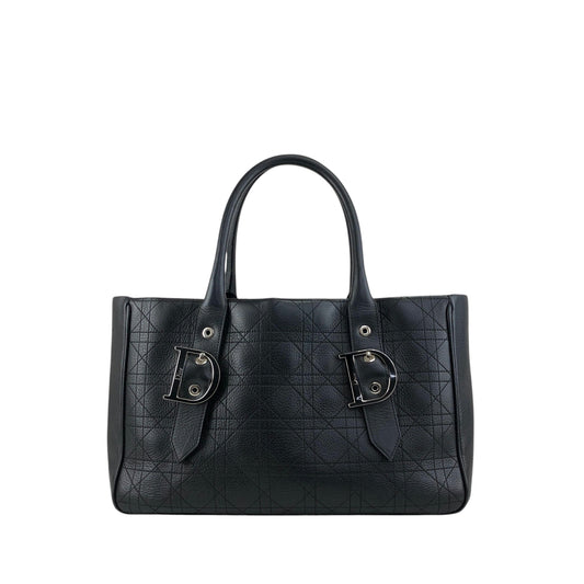 Christian Dior D Motif Totebag Black Vintage iiw373