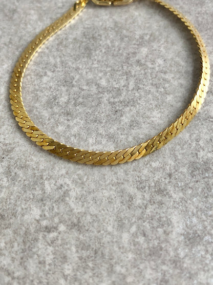 Christian Dior CD Logo Bracelet Gold Vintage jmr7w6