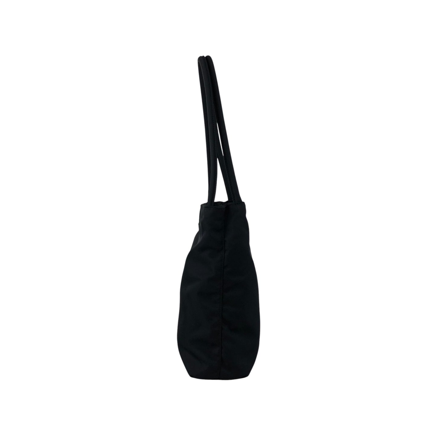 PRADA Tessuto Triangle Logo Handbag Black Vintage niprvk