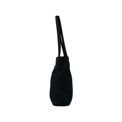 PRADA Tessuto Triangle Logo Handbag Black Vintage niprvk