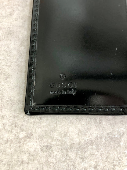 GUCCI G Logo Motif  Folded Wallet Black Vintage e8nhgp