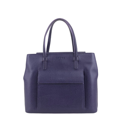 LOEWE Logo Embossed Handbag Purple Vintage rxpumj