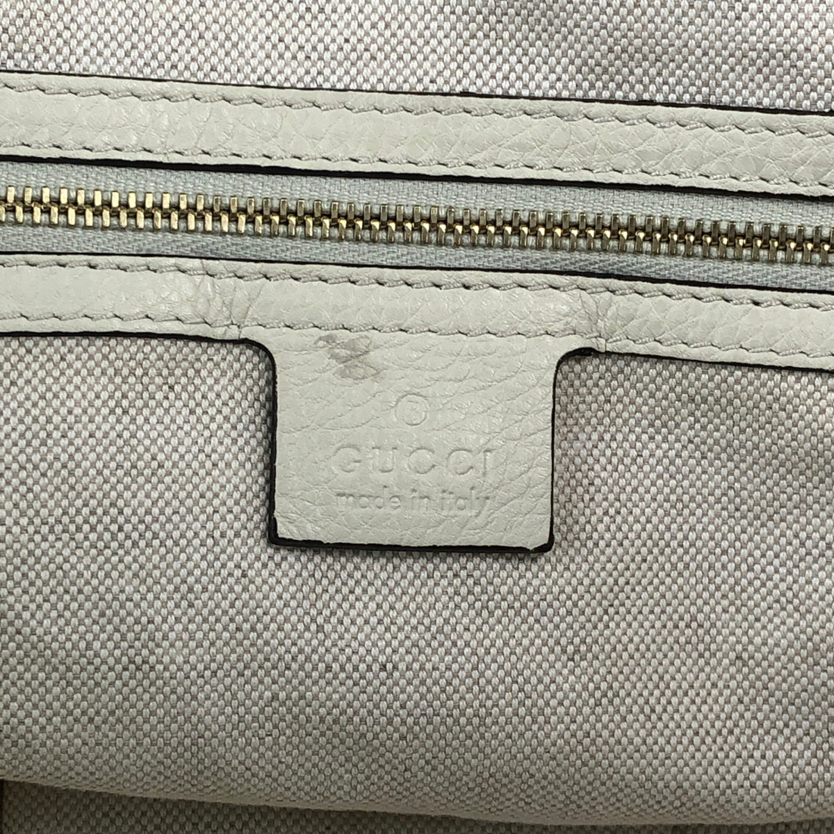 GUCCI Logo Totebag Ivory×Brown Vintage rc7r6c