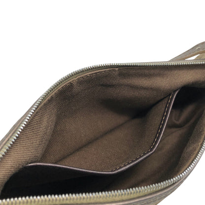 CELINE C Macadam Shoulder bag Light Brown Vintage ntvdgb