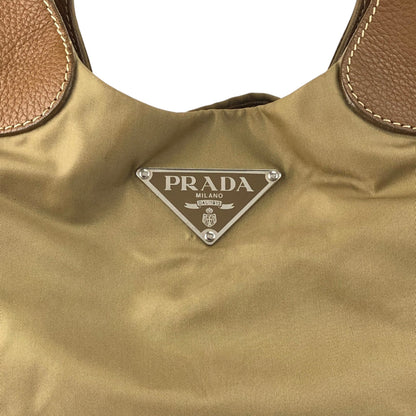 PRADA Triangle Logo Shoulder bag Beige,Camel Vintage yiub4m