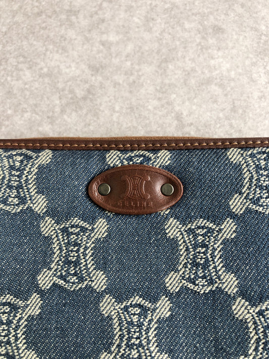 CELINE Paris Macadam Long Wallet Indigo Vintage icrhmn