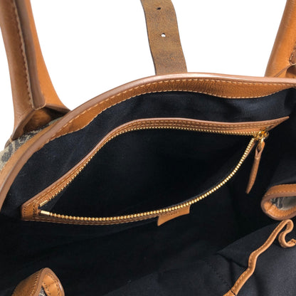 CELINE Macadam Handbag Totebag Beige Vintage c247bz