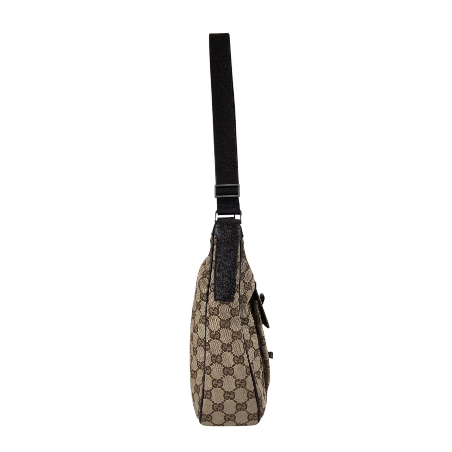 GUCCI GG Canvas Shoulder bag Brown Vintage arvcnf
