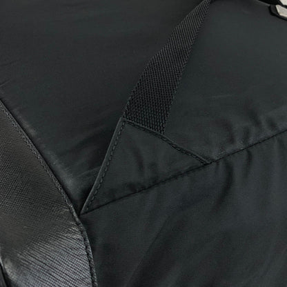 PRADA Tessuto Triangle Logo Backpack Black Vintage cdmpeg