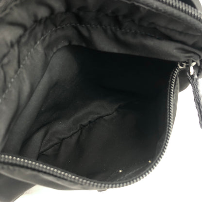PRADA Triangle Logo Nylon Belt Bag Sling Bag Black Vintage jwamw5