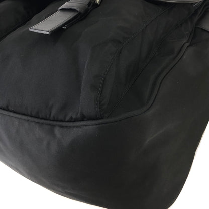 PRADA Triangle Logo Nylon Shoulder bag Black Vintage rm8y87
