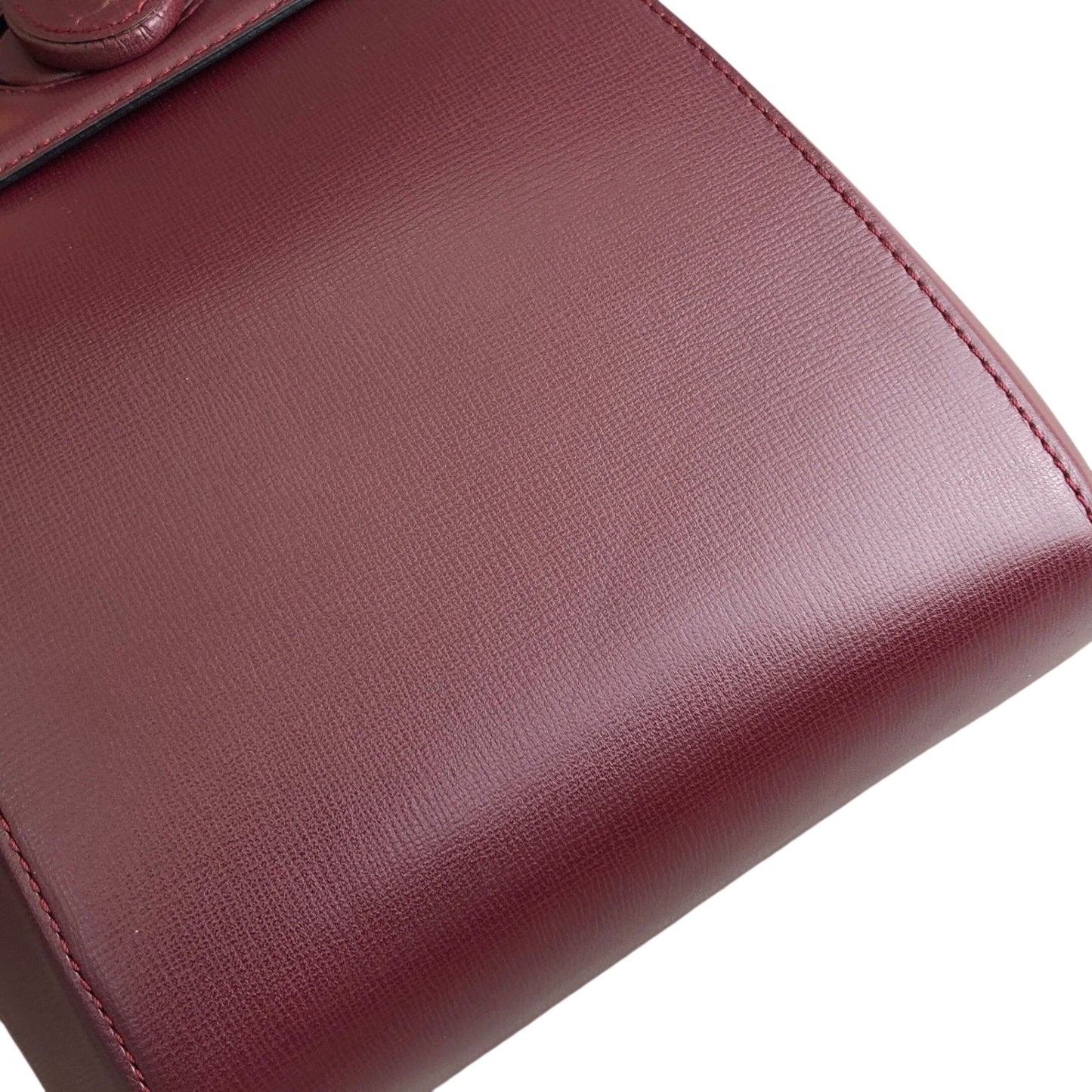 Cartier Turn Lock Backpack Bordeaux Vintage 4bx5iv