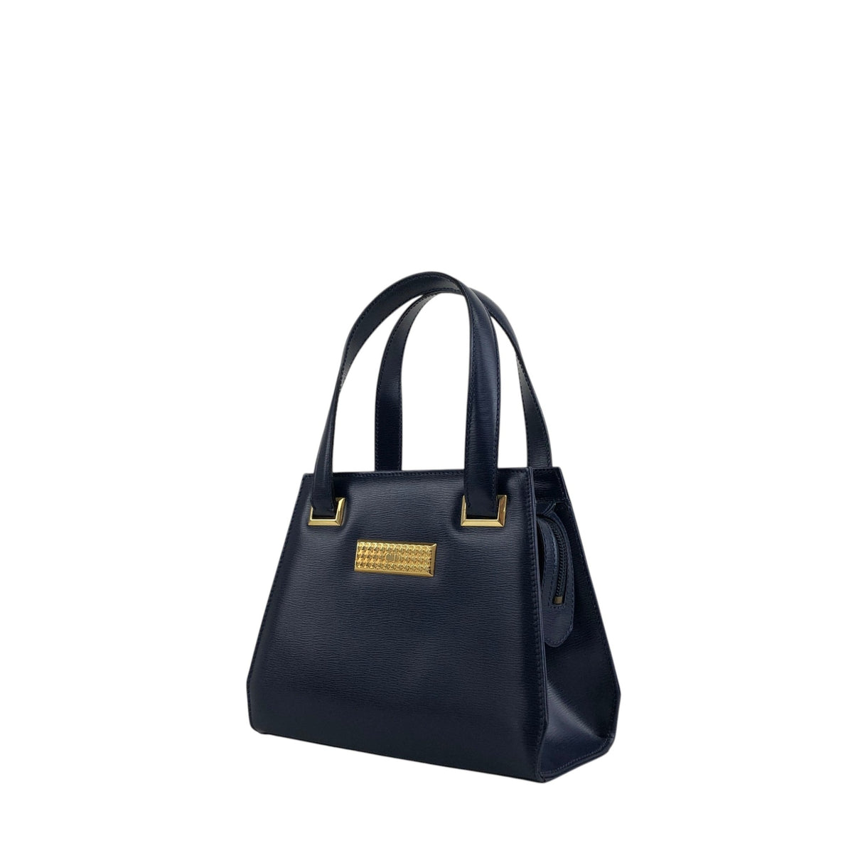 Christian Dior Logo Handbag Navy Vintage tx5uyv