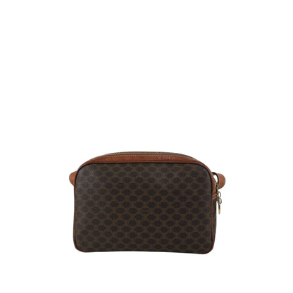 CELINE Macadam Blason Shoulder bag Brown Vintage 26ppnb