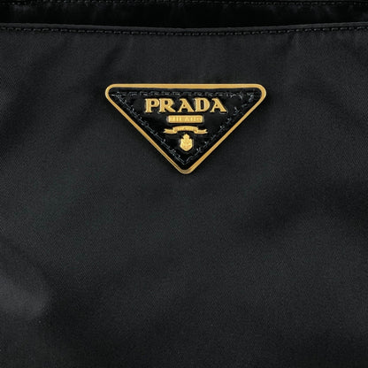 PRADA Tessuto Triangle Logo Totebag Black Vintage 3j825h