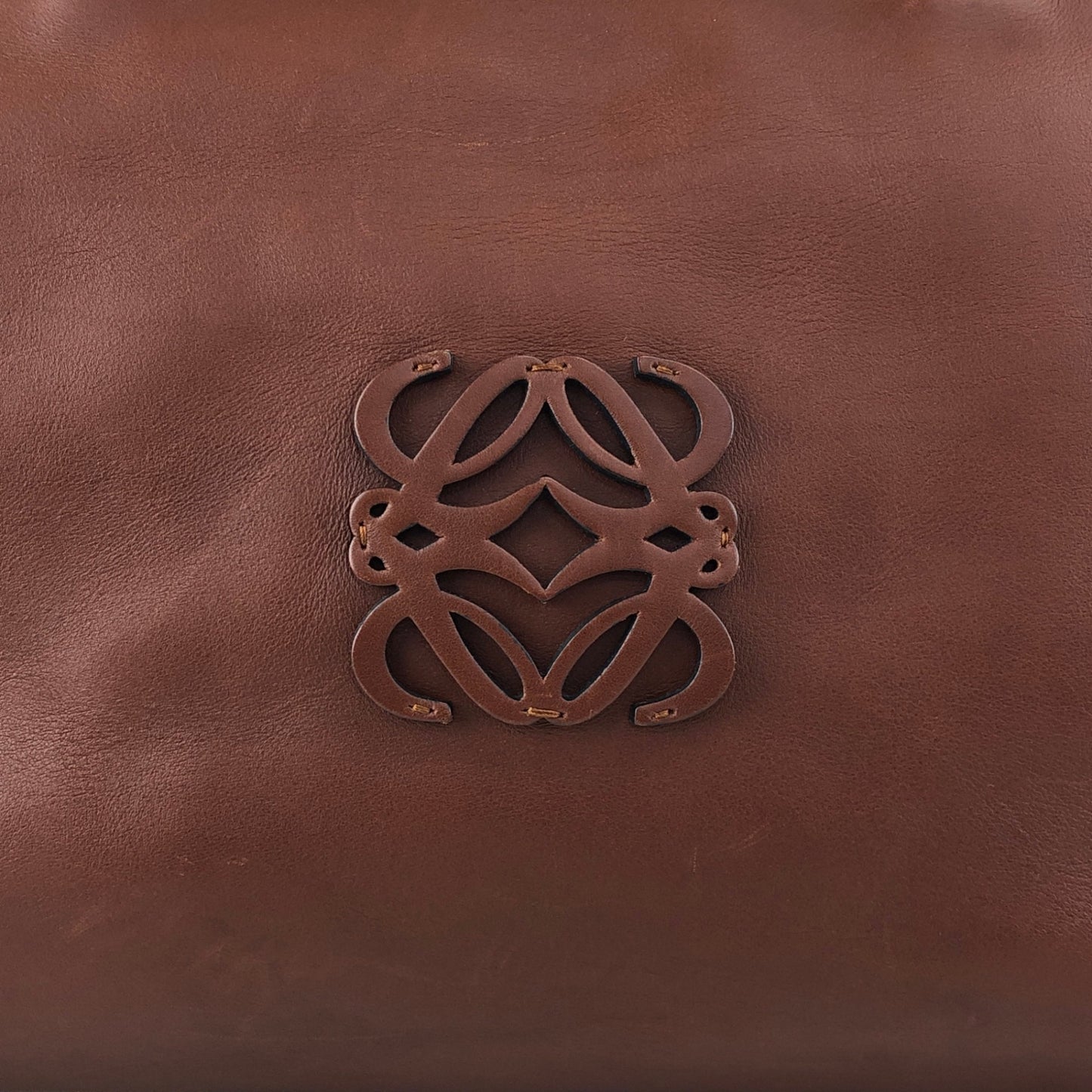 LOEWE Anagram Two-way Boston bag Shoulder bag Brown Vintage c288vn