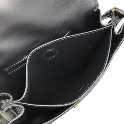 Salvatore Ferragamo Gancini Shoulder bag Black Vintage 3fyg65