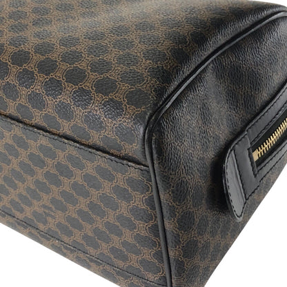 CELINE Macadam Blason Two-way Handbag Shoulder bag Black Vintage a45rtr