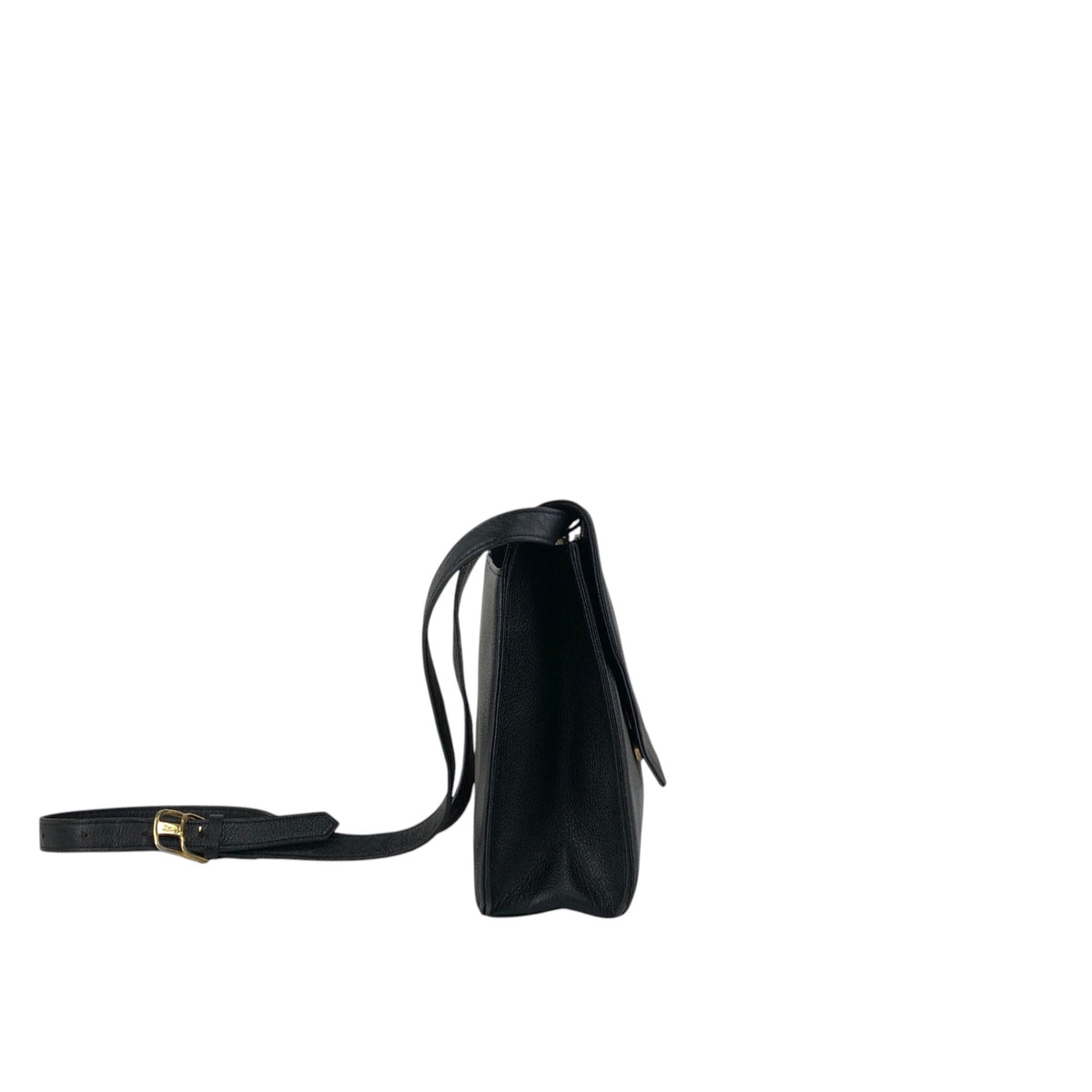 Yves Saint Laurent YSL Logo Shoulder bag Black Vintage p5pe7i