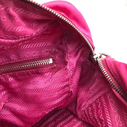 PRADA Triangle Logo Shoulder bag Pink Vintage b2e8ue