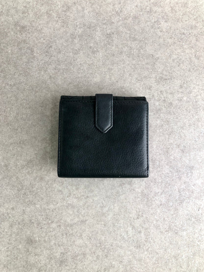 Christian Dior Cannage Trifold Wallet Black Vintage zc78ki