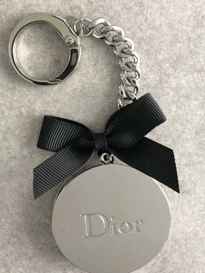 Christian Dior Logo Motif Charm Silver Vintage yjmmyp