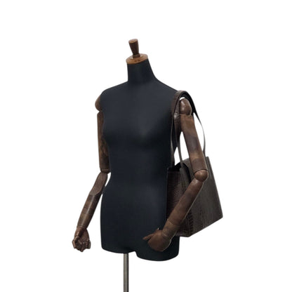 Yves Saint Laurent YSL Logo Handbag Brown Vintage 2xrtap