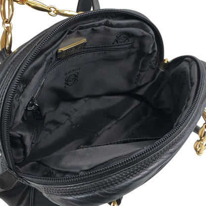 LOEWE Anagram Chain Handbag Shoulder bag Black Vintage nkgx4b