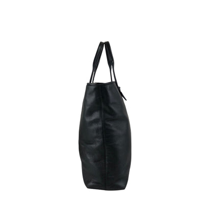 LOEWE Logo Embossed Two-way Handbag Shoulder bag Black Vintage m3sbja