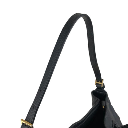 LOEWE Anagram Drawstring Shoulder bag Black Vintage kwnn6u