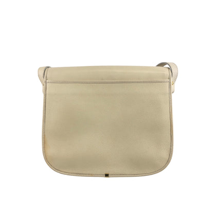 Yves Saint Laurent YSL 標誌單肩包白色復古 27p47c