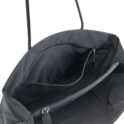 PRADA Tessuto Triangle Logo Totebag Black Vintage mi5jiw