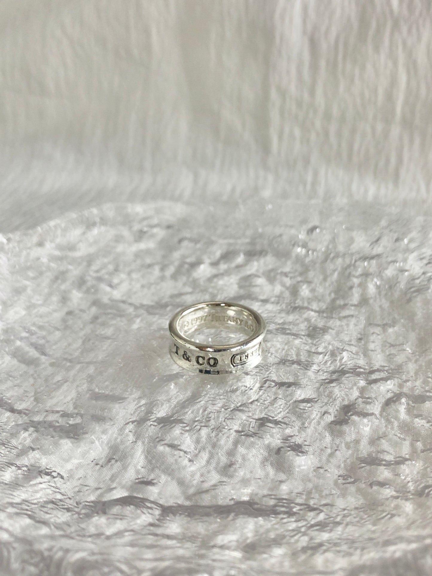 Tiffany & Co. Logo SILVER925 Ring Silver Vintage gar8vc