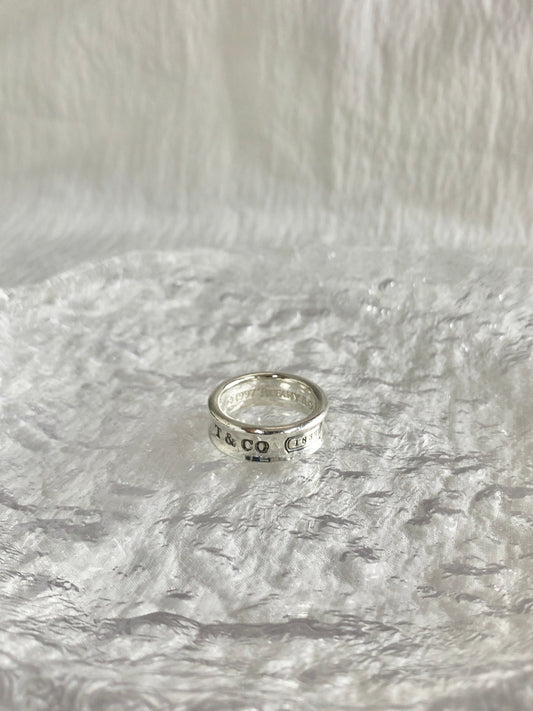 Tiffany & Co. Logo SILVER925 Ring Silver Vintage gar8vc