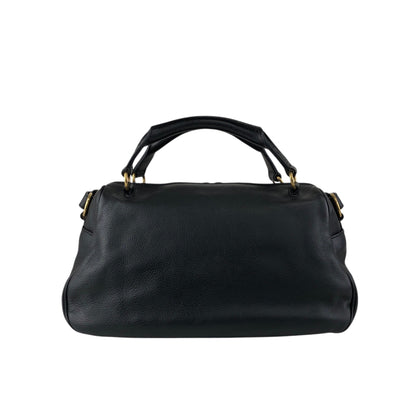 Yves Saint Laurent Two-way Handbag Shoulder bag Black Vintage wu64ez