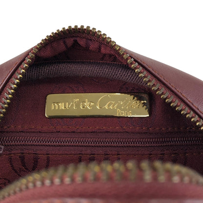 Cartier Logo Shoulder bag Bordeaux Vintage tubex6