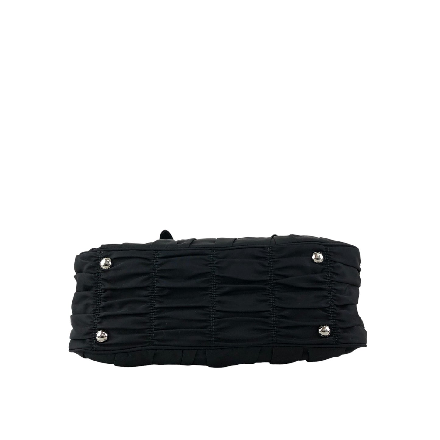 PRADA Tessuto Triangle Logo Two-way Handbag Shoulder bag Black Vintage kcds2w