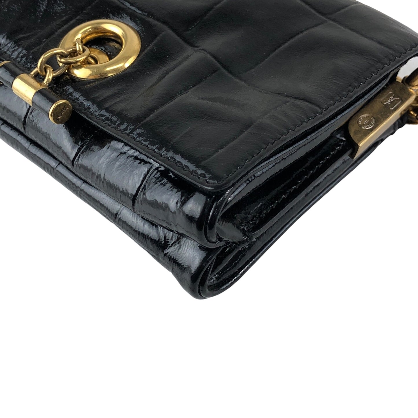 Yves Saint Laurent Chain Shoulder bag Black Vintage rncjip