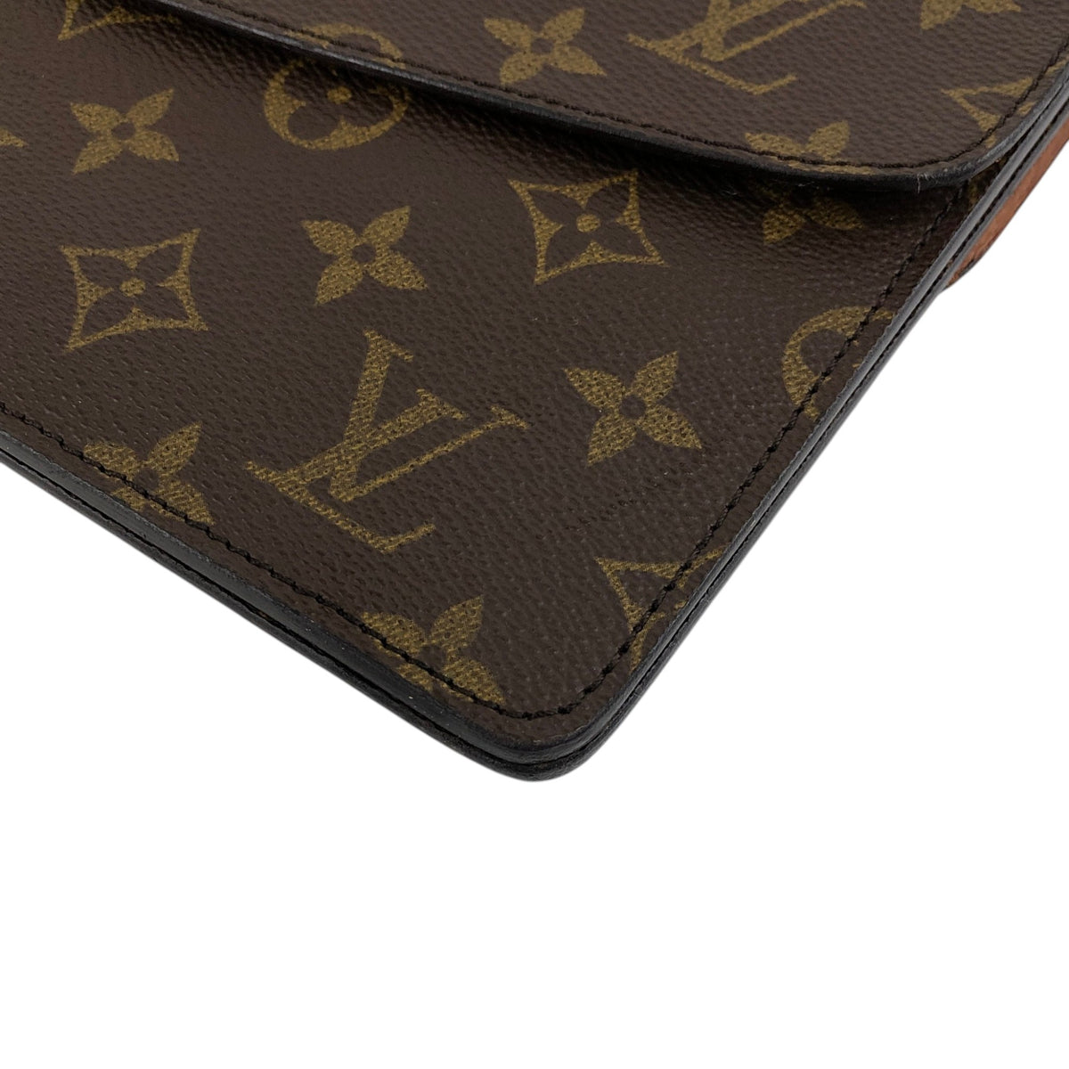 LOUIS VUITTON Monogram Shoulder bag Brown Vintage aaa5yj