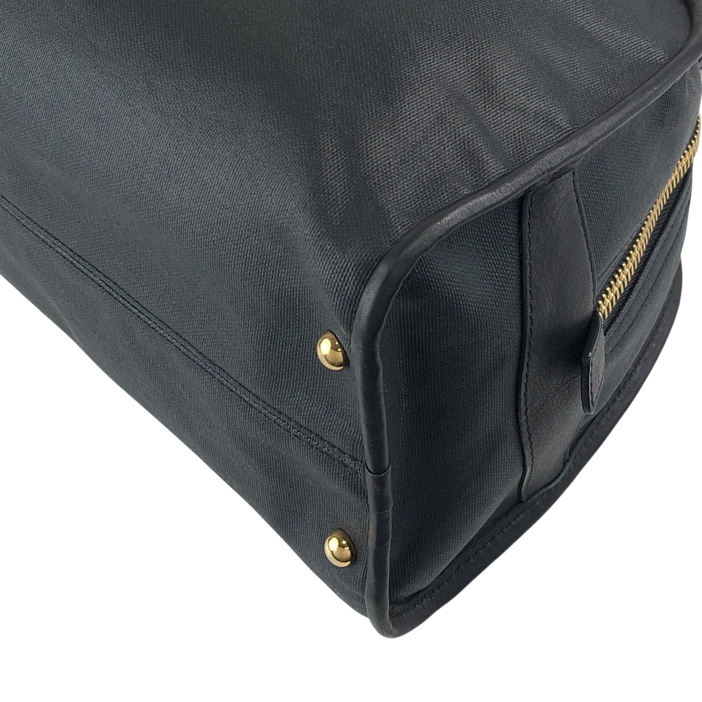 LOEWE Anagram Padlock Small Boston bag Handbag Black Vintage xazh3e