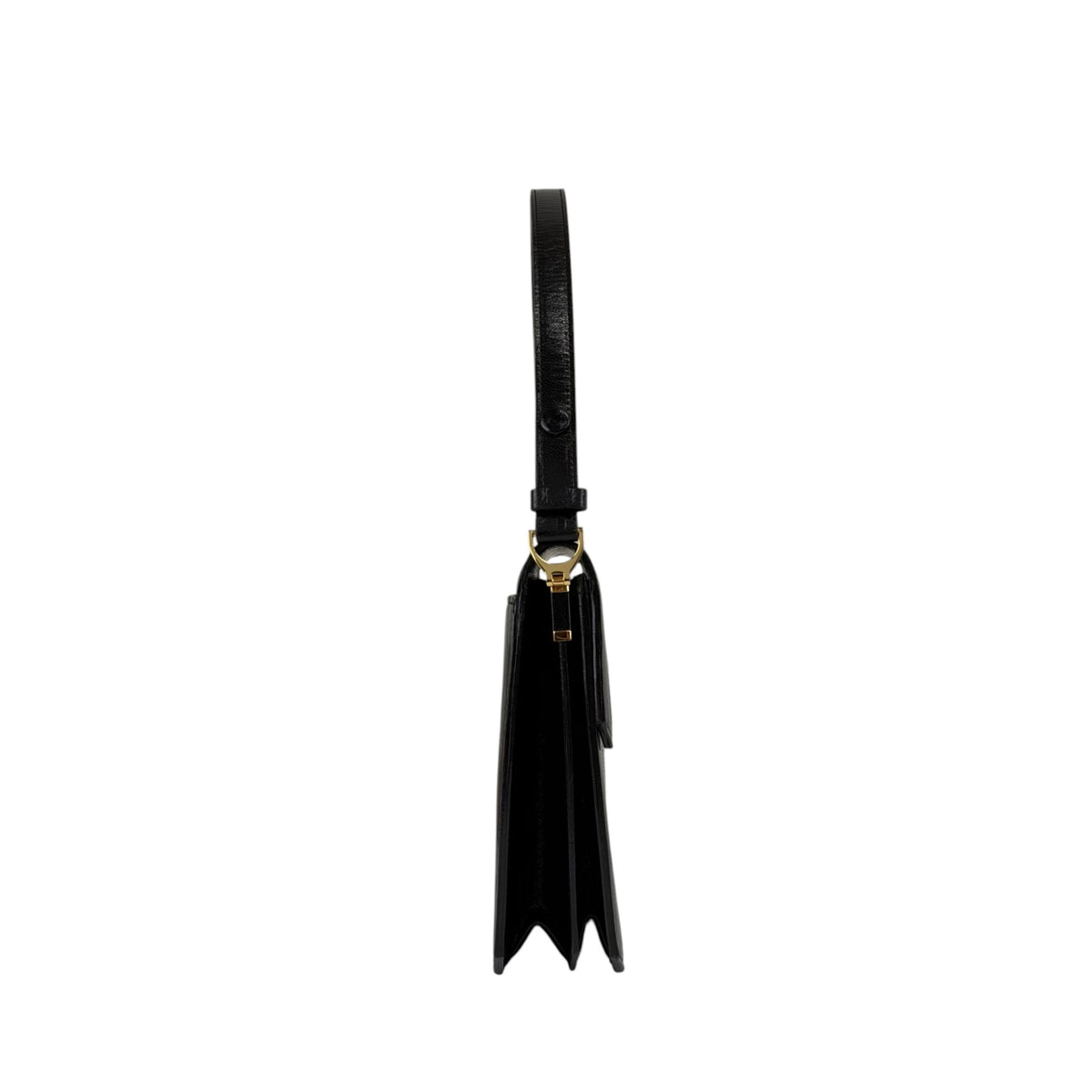 Yves Saint Laurent YSL Logo Shoulder bag Black Vintage 8mrrci