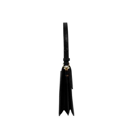 Yves Saint Laurent YSL Logo Shoulder bag Black Vintage 8mrrci