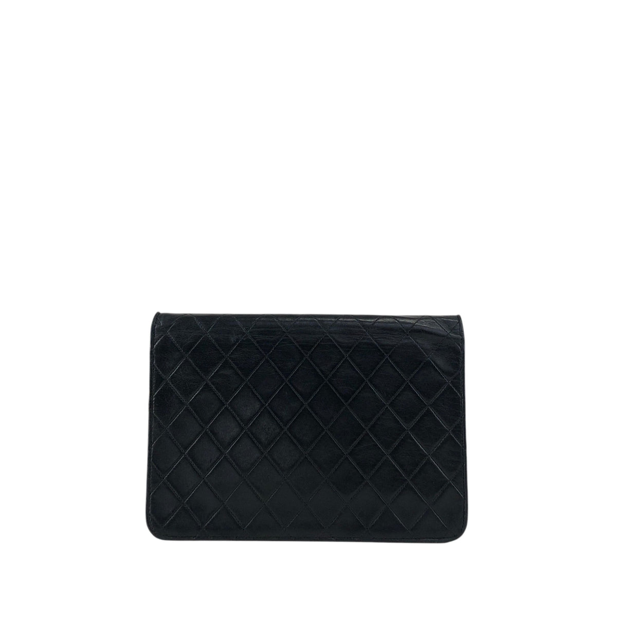 CHANEL Matelasse Coco Mark Chain Shoulder bag Black Vintage bx28zt