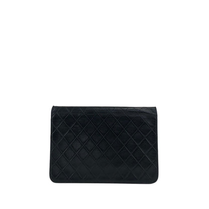 CHANEL Matelasse Coco Mark Chain Shoulder bag Black Vintage bx28zt