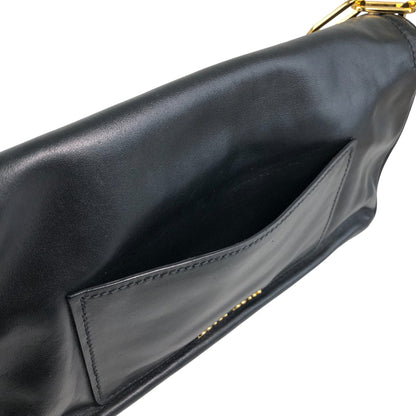 miumiu Turn Lock Chain Shoulder bag Black Vintage prsynv