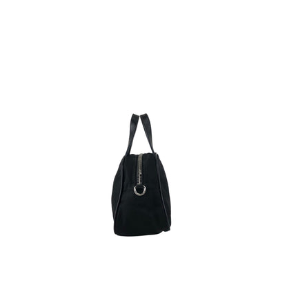 PRADA Logo Small Handbag Black Vintage zh3ngc