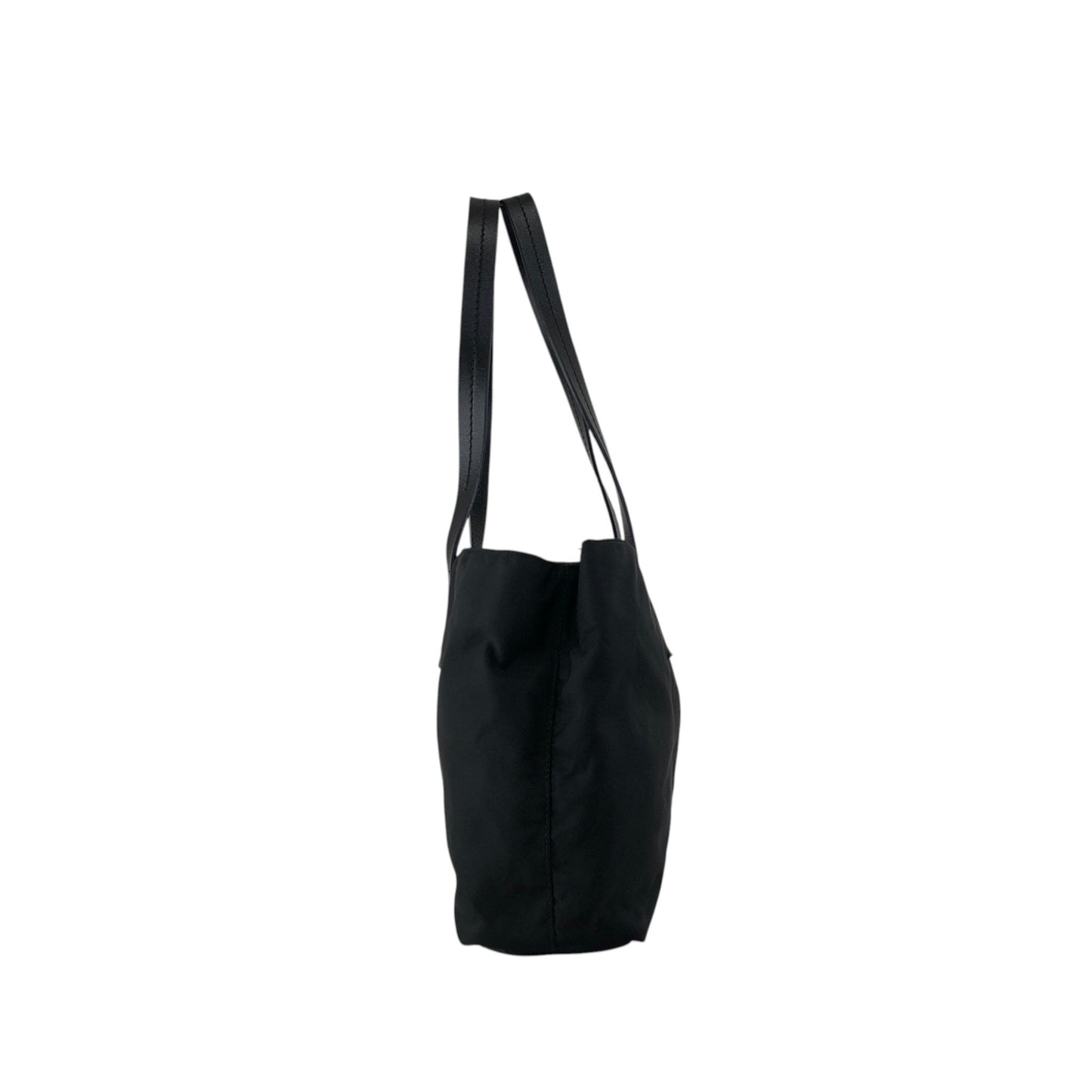 PRADA Tessuto Triangle Logo Totebag Black Vintage m6zub7