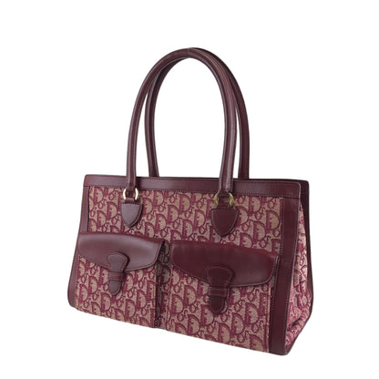 Christian Dior Trotter Handbag Bordeaux Vintage 2phza4