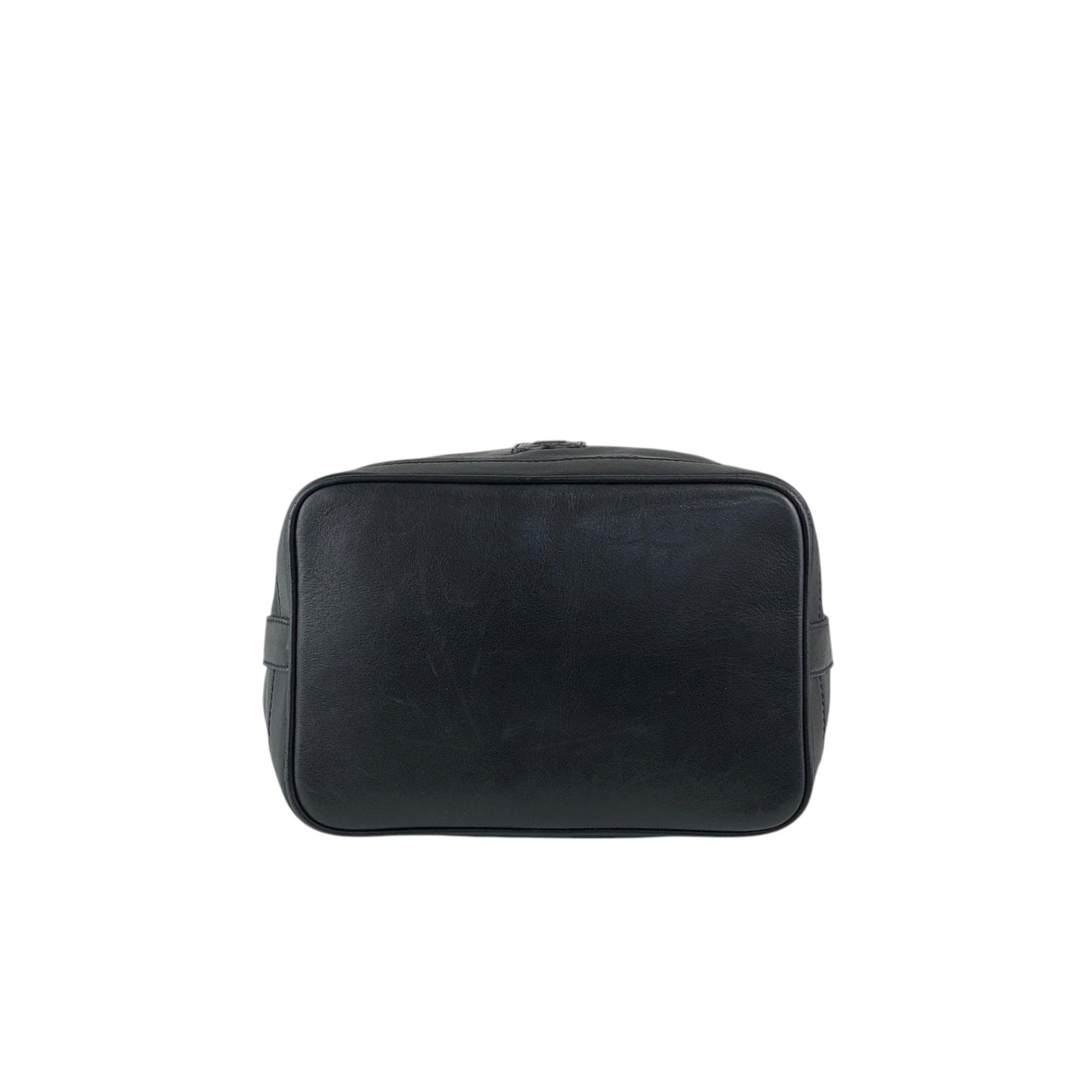 CELINE Blason Drawstring Shoulder bag Black Vintage 2vim3n