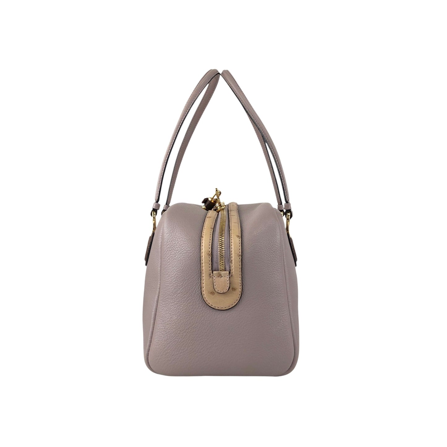 LOEWE Anagram Padlock Small Boston bag Handbag Purple Vintage za8z7w